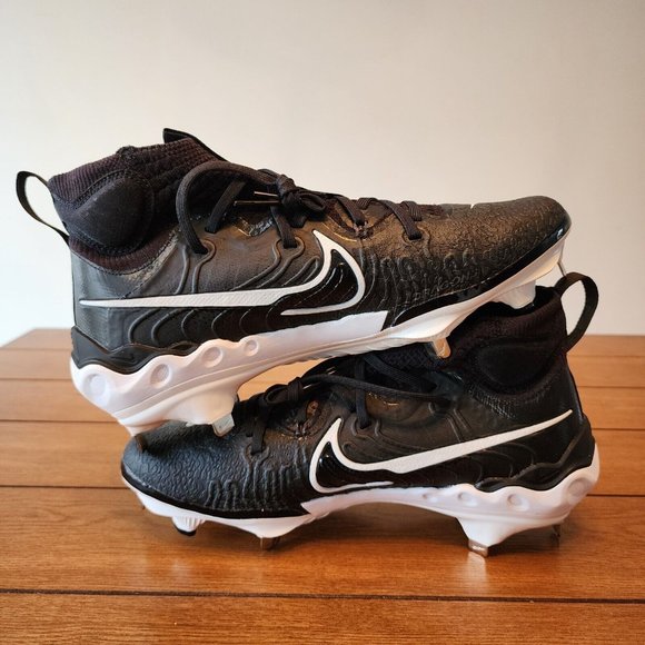 Nike Alpha Huarache NXT Black/White Baseball Cleats Men's Sz Various DJ6517-001 - Picture 5 of 7